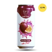Tara Pure Passionfruit Juice, With Pulp. 16.9 fl.oz (12 Pack)