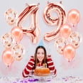 thumbnail image 4 of PARIS PRODUCTS - 49th Birthday Rose Gold Balloons & Number 49 Mylar Balloon, 49th Birthday Party Decor, 49th Birthday Decorations for Women, 49th Birthday Decorations Women 49, 4 of 4
