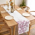 thumbnail image 4 of Pink Cherry Table Runner Spring Floral Flowers Botanical Watercolor Tablerunners 13 x 70 Inch, Table Decorations Tabletop Scarf for Summer Gathering Holiday Farmhouse Kitchen Dining Decor, 4 of 8