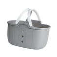 thumbnail image 2 of Cesta de ducha portátil, cesta para suministros de limpieza, organizador de almacenamiento para ducha Gris, 2 of 9