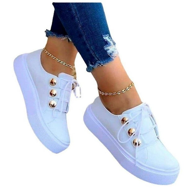 Fashion Women s Platform Casual Shoes Sneakers Walmart