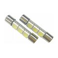 thumbnail image 3 of Paquete de 4 bombillas LED 5050 3SMD blancas de repuesto para 3056 3057 TS-14V1CP 6000K 28 mm, 3 of 5