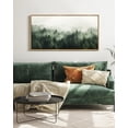 thumbnail image 2 of SHENIFY Green Fog Pine Tree Forest Canvas Wall Art Large 20x40in Natural Framed Modern Artwork Prints Decor Hanging Decoration, 2 of 5