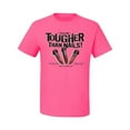 thumbnail image 2 of My Savior is Tougher than Nails Bible Verse | Male Inspirational/Christian Graphic T-Shirt, Neon Pink, Large, 2 of 3