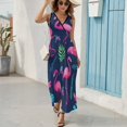 thumbnail image 6 of Flamingo Pattern Sleeveless Dress Female Clothing Dress Women Summer 2025 Dress, 6 of 7