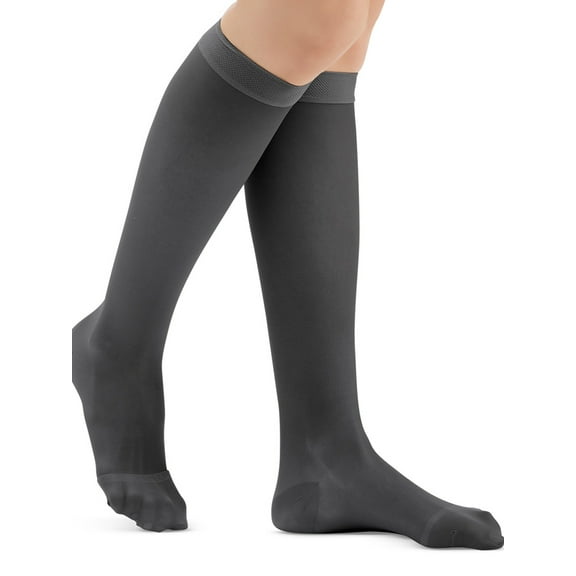 Knee High Compression Stockings, Firm (20-30 mmHG), Closed Toe - Made in USA