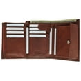 thumbnail image 6 of European Style Bifold Trifold Genuine Leather Wallet with ID Window 518 CF, 6 of 19