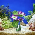 thumbnail image 6 of Unique Bargains 1pcs Fish Tank Aquarium Decorations Plants White Purple 10.24" Plastic Plants for Aquarium Decor, 6 of 7