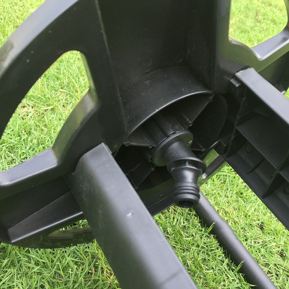 Raindrops Garden Hose Holder Multifunctional Garden Hose Reel Black