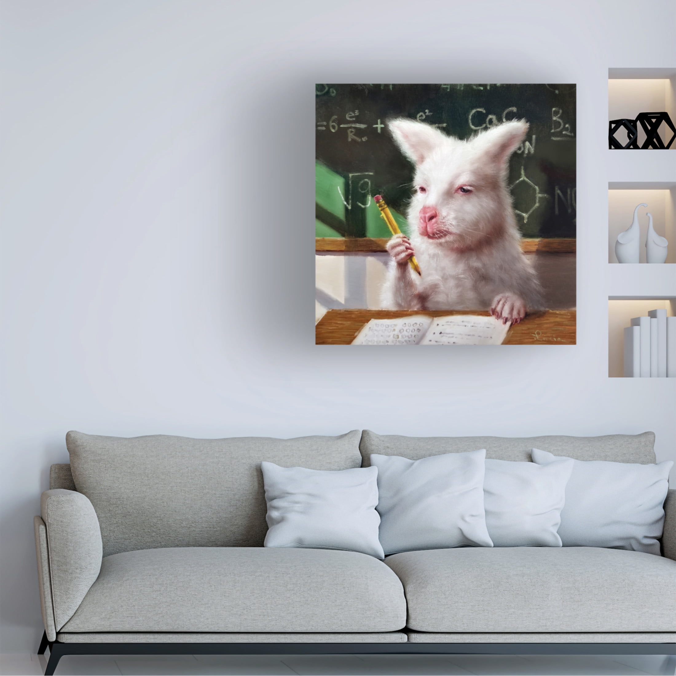 Canvas Wall Art - Lucia Heffernan 'Zoned Out' Wall Art for Living Room, Bedroom, or Office Décor by Trademark Fine Art - 24 x 24 Inches