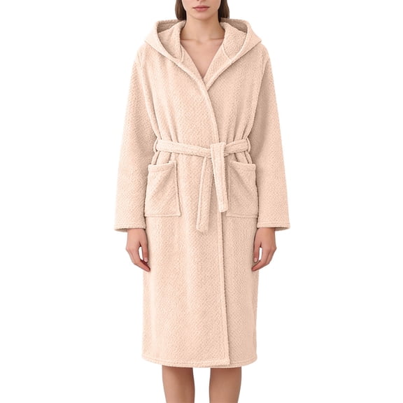 Gifts for Women Cotton Robes for Women Fleece Women's Nightgowns & Sleepshirts Oversize Cute Women's Sleepwear House Womens Robe Coffee