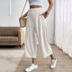thumbnail image 1 of TaTaai Women's Plus Size Friendly Solid Wide Leg Pants Elastic Waist Casual Long Trousers with Pockets Breathable Soft All Match Daily Commute Bottoms Gift, 1 of 9