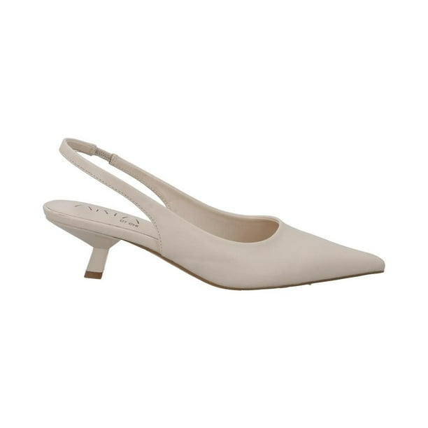 Zapatillas ARIA by EH! Mujer Tacón Bajo Comodas Formales beige 24