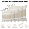thumbnail image 5 of Throw Pillow Covers, Farmhouse Cream Striped Decorative Throw Pillow Covers 20x20 Inch, Modern Minimalist Stripes Square Linen Pillow Cases for Couch/Living Room/Sofa, 5 of 9