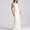 White, variant on Morttic Women's Elegant Slanted Shoulder Satin Maxi Formal Dress – Ruched Slim Fit Perfect for Wedding Guest & Evening Party Black,S