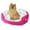 Pink, variant on Oalirro Pet Bed, Self-Warming Indoor Puppy Cushion Doghouse Soft Fleece Pet Dog Cat Bed Indoor Pillow Cuddler for Small Dogs and Cats (19.68*15.75in)
