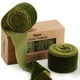 thumbnail image 1 of Cinta de terciopelo Ribbon Keypan, color verde oliva, 1,5 cm x 4 m, 2 rollos, 1 of 7