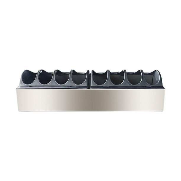 Comedero para aves de corral, bandeja ligera de gran capacidad para aves, dispensador de alimento para , bebedero para palomas, loros y aves. 40 cm x 11 cm x 45 cm