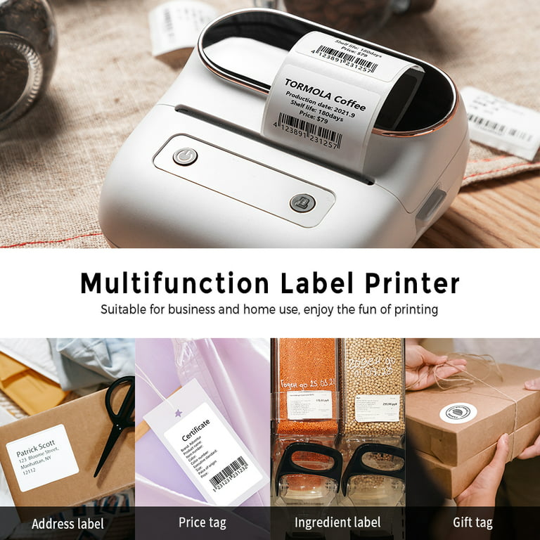iDOO Label Maker Machine with 2 Tapes Barcode Thermal Label Maker
