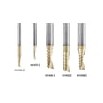 thumbnail image 3 of Amana Tool 51470-Z SC Spiral O Single Flute Aluminum Cutting 1/16 D x 1/4 CH x 1/8 SHK x 1-1/2 Inch Long Up-Cut ZrN Coated Router Bit with Mirror Finish, 3 of 5