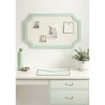 thumbnail image 2 of Kate and Laurel Holbrook Modern Framed Scallop Fabric Pinboard, 15 x 24, Green, Transitional Scalloped Bulletin Board for Use as Vision Board or Wall Organization, 2 of 8