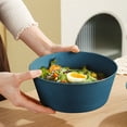 thumbnail image 4 of Reusable Large Salad Bowls - Lightweight Plastic Serving Bowls for Rice Soup Snacks Fruits Vegetables Kitchen Dining Bowls Microwave-Safe Food Storage Bowls, 4 of 6