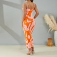 thumbnail image 3 of xiaxaixu Robe Tricotée Sexy pour Femmes, Robe Longue Moulante à Bretelles Spaghetti Sans Manches Patchwork Coloré Robes de Plage d'Été, 3 of 10