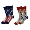 thumbnail image 4 of American Flag Fun Dress Socks for Men,KATOOM Cotton Novelty Novelty Funny Wedding Groomsmen Bridegroom Crew Socks 1 pair, 4 of 4