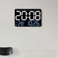 thumbnail image 3 of Electronic Wall Clock Temperature Date Display Table Clock Wall-Mounted Digital LED Alarm Clocks for Home A, 3 of 5