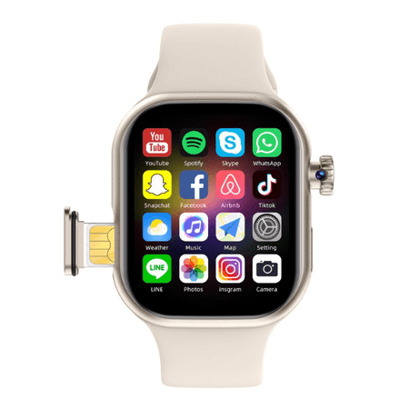 Smart Watch with SIM Card Slot for Adults, Bluetooth Calling, Fitness Tracker