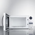 thumbnail image 2 of Summit SM1102WH 1 cu. ft. Capacity Full-Sized Microwave Oven With Multiple Power Levels; End of Cycle Ring; Rotary Turntable; and One-Touch Auto Cook Menu in White, 2 of 4