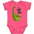 thumbnail image 3 of Inktastic I Love my Dad with Baby and Daddy Brontosauruses Boys or Girls Baby Bodysuit, 3 of 5