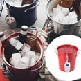 thumbnail image 2 of Champagnes Bucket Round Metal Ice Bucket with Shovel and Lid Drink Coolers Beverage Tub Wine Bucket Easy to Carrys, 2 of 8