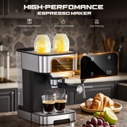 Espresso Machine 20 Bar, Professional Espresso Maker with Power Milk Frother, Compact Espresso Coffee Machine With LED Touch Screen for Home Latte, Cappuccino, 61OZ Removable Water Tank 2026