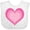 AA-White, variant on Inktastic Pink Valentine Heart Girls Baby Bib