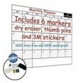 thumbnail image 4 of Calendrier Mural Effaçable à Sec 24x36 Pouces Planificateur Mensuel Non Daté Laminé, Inclut Accessoires, 4 of 4