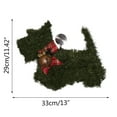 thumbnail image 2 of Green Christmas Wreath with LED Lights Durable for Front Door Holiday Decoration, 2 of 3