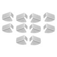 thumbnail image 1 of unbranded 10Ud Clips Metálicos Para Gabinete Soporte Para Estantes Uso En Casa Y Oficina Plata, 1 of 8