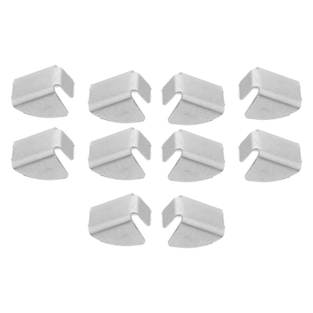 unbranded 10Ud Clips Metálicos Para Gabinete Soporte Para Estantes Uso En Casa Y Oficina Plata