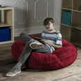 thumbnail image 3 of Jaxx Cocoon Kids Bean Bag with Protective Inner-Liner, Cherry (Set of 1), 3 of 5