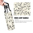 thumbnail image 4 of Yayeee 20oz Insulated Water Bottle Double Wall Stainless Steel with Flip Straw Lid, Leaves Pattern, 4 of 7