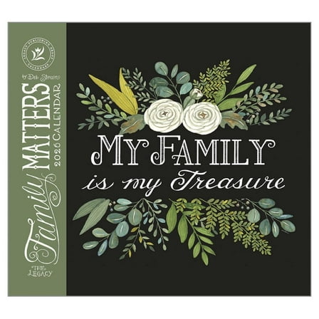 Legacy Publishing Group, Family Matters by Deb Strain 2026 Wall Calendar, 13.38'' X 12.13'', 12-Month Calendar with Stapled Binding