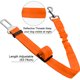 thumbnail image 3 of Cinturón de seguridad para perros, paquete de 2 cinturones de seguridad ajustables para mascotas, elásticos y duraderos, color naranja, 3 of 5