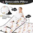 thumbnail image 3 of Princess and Ballerina White Pattern Teens Toddler Nap Mat with Pillow, Sleeping Mat Bag for Preschool Daycare 60"x20", 3 of 6