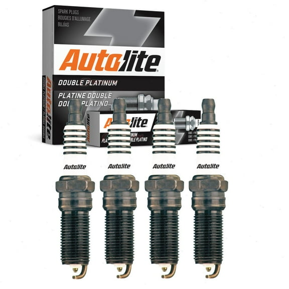 4 pc Autolite Double Platinum Spark Plugs compatible with Chevrolet Impala 2.5L L4 2014-2019