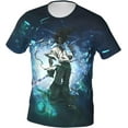thumbnail image 2 of Anime Afro Samurai Shirt Short Sleeve Cosplay T-Shirts Crew Neck 3D Printed Top, 2 of 5
