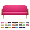 thumbnail image 5 of MoNiBloom Solid Futon Cover Slipcover Fit 6"- 8" Futon Mattresses Hot Pink, Queen Size 60x80 Inch, 5 of 9