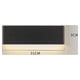 thumbnail image 2 of Aplique de pared LED para interiores de 31 cm, 3000 K, blanco cálido, moderno, de 20 W, para dormitorio, sala de estar, escalera y pasillo., 2 of 5
