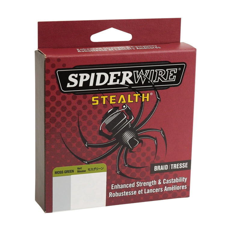 SpiderWire Stealth Braid Fishing Line Moss Green 10 lb Test 125 yd