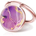 thumbnail image 1 of WWS-Cell Phone Ring Holder, Finger Ring Stand, 360 Degree Rotation Finger Ring Kickstand, Metal Grip for Magnetic Car Mount Compatible with All Smart Phones (Purple), 1 of 4